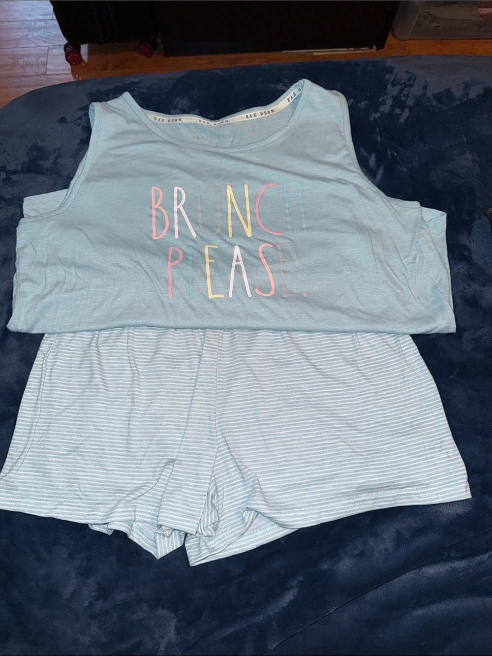 Rae Dunn shorts and tank top pajama set